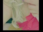 Sucking on my dildo has my lipstick all over me!  11/16