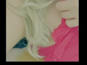 Sucking on my dildo has my lipstick all over me! 