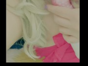 Sucking on my dildo has my lipstick all over me!  3/16