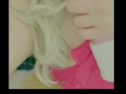 Sucking on my dildo has my lipstick all over me!  9/16