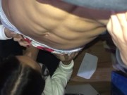 Amiga infiel Chupa Mi Gran Verga A Escondida De Su Esposo! 2/16