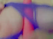 Big dildo in my pussy as I play in my butt! 