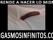Cinco orgasmos en seis minutos. Masturbación sin manos y sin eyaculaciones. Polla grande.