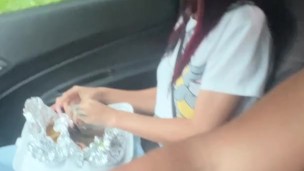 My best friend activates my vibrator while I eat
