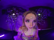 Cute blonde brings the EDM festivals home and masturbates for you in VR 4/16