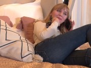 Sexy Teen Blonde Hilda Shows Off Her Bushy Box Before Bed! 4/16