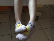 Plastic And Feet Fetish - Red Riding his Manhood at the end