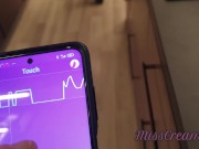 Public Flash - Female orgasm with remote toy at shopping center - Control teacher's pussy with Lush 9/16