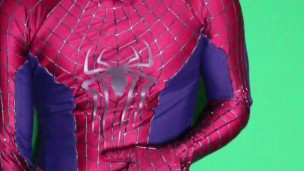 spiderman piss and cum (TASM2 suit)