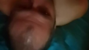 Self Facial and Eating Cum