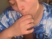 Her mom came back from work and kept talking to us while I dicked down her thot daughter 7/16