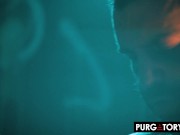 PURGATORYX Skinny brunette Eden Ivy has all of her fuck holes used by two tattooed men 9/16