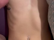 game on small tits and Cumshot  on flat chest 15/16