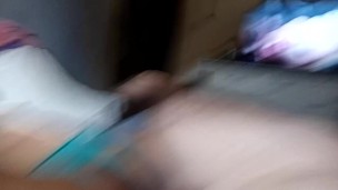 fucking her big pussy up close with her watching porn and making her cum 3 times bitch
