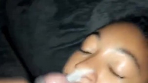 facial after dinner cum shot best ever dessert ever Ebony love a cum explosion