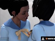 Kinky Hentai Girls Practice On Each Other 9/16