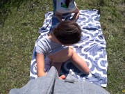 Two awesome married couples GoldTeachers and PassionBunny fuck in the field (first foursome) 3/16