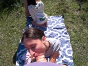 Two awesome married couples GoldTeachers and PassionBunny fuck in the field (first foursome) 5/16