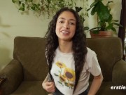 Cute Babe Strips Down For Playtime 9/16