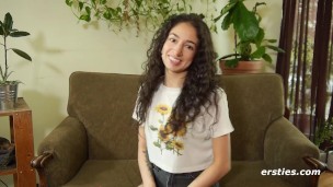 Cute Babe Strips Down For Playtime