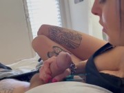 Huge Cum on my Stepsis big natural Tits 3/16