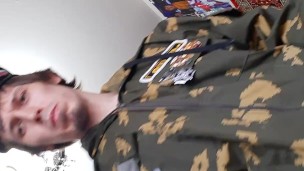 The hungry soldier returned from service 