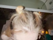 Молодая блондинка 18+ жестко трахается в ванне на вечеринке. 15/16