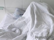 Stepmom fucks her stepson while dad is in the bathroom
