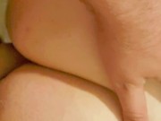 Daddy spanking his Slutty Wife -close up POV- Big ass Bouncing on dick 1/16