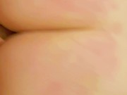 Daddy spanking his Slutty Wife -close up POV- Big ass Bouncing on dick 10/16