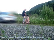 Wife slut training blowjob outdoor 15/16