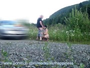 Wife slut training blowjob outdoor 3/16