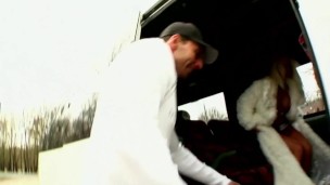 Maddy, Nick Lang, Teaser#2 - European Fuck - Comedy outside in the village at a car parts park