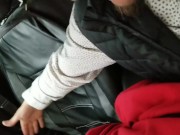 Saria Love hops in my car gaggs and SWALLOWS my cock before I cum in her throat
