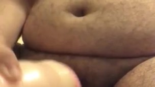 Bear try to last longer with fleshlight 