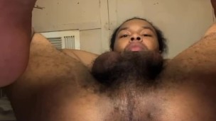 Gay Black Bottom Plays in his ASS for Daddy 
