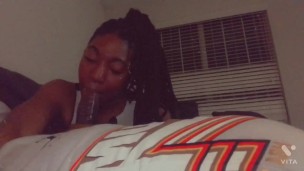 Facial I make him cum all over my pretty lily face don’t you wish you could use me like this lol
