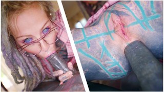 Hot Nerdy Tattoo Teen In Glasses Anal Fuck POV - Gape, Deepthroat ...