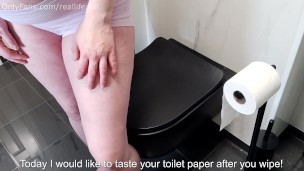 Toilet slave wants to eat my toilet paper