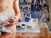 man with perfect body cumshot 