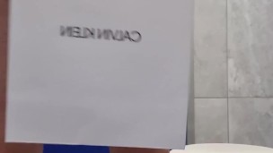 the guy bought new underpants and changes them