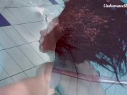 Poolside and underwater pornstar erotics Liza babe 15/16