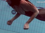 Poolside and underwater pornstar erotics Liza babe 3/16