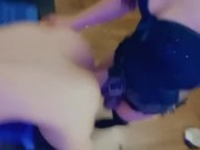 I love stretching his tight ass and hearing my big balls slap against his 12/16