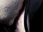 I licked her latex pussy until she cums 6/16