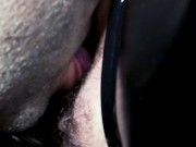 I licked her latex pussy until she cums 7/16