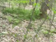 Public fucking in the woods with cum shot on ass 4/16