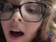 Cute and sexy amateur babe Leana Lovings grinds and rides your cock in this POV then gets pussy fucked 3/16