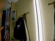 DRESSING ROOM ADVENTURE: I show my naked body for a sexy lady...she can't resist and makes me cum 10/16