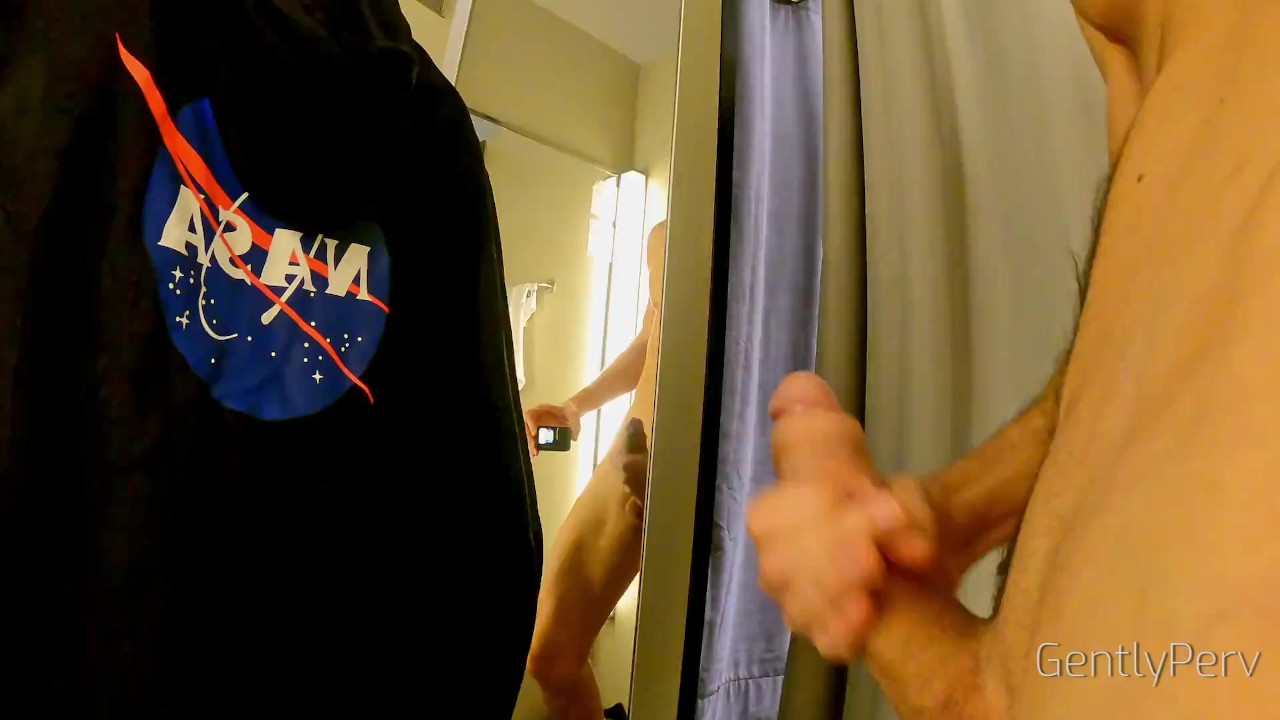 DRESSING ROOM ADVENTURE: I show my naked body for a sexy lady...she can't resist and makes me cum - RedTube